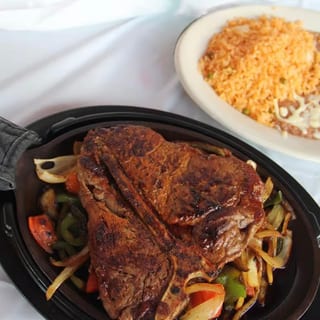 T-Bone and Shrimp