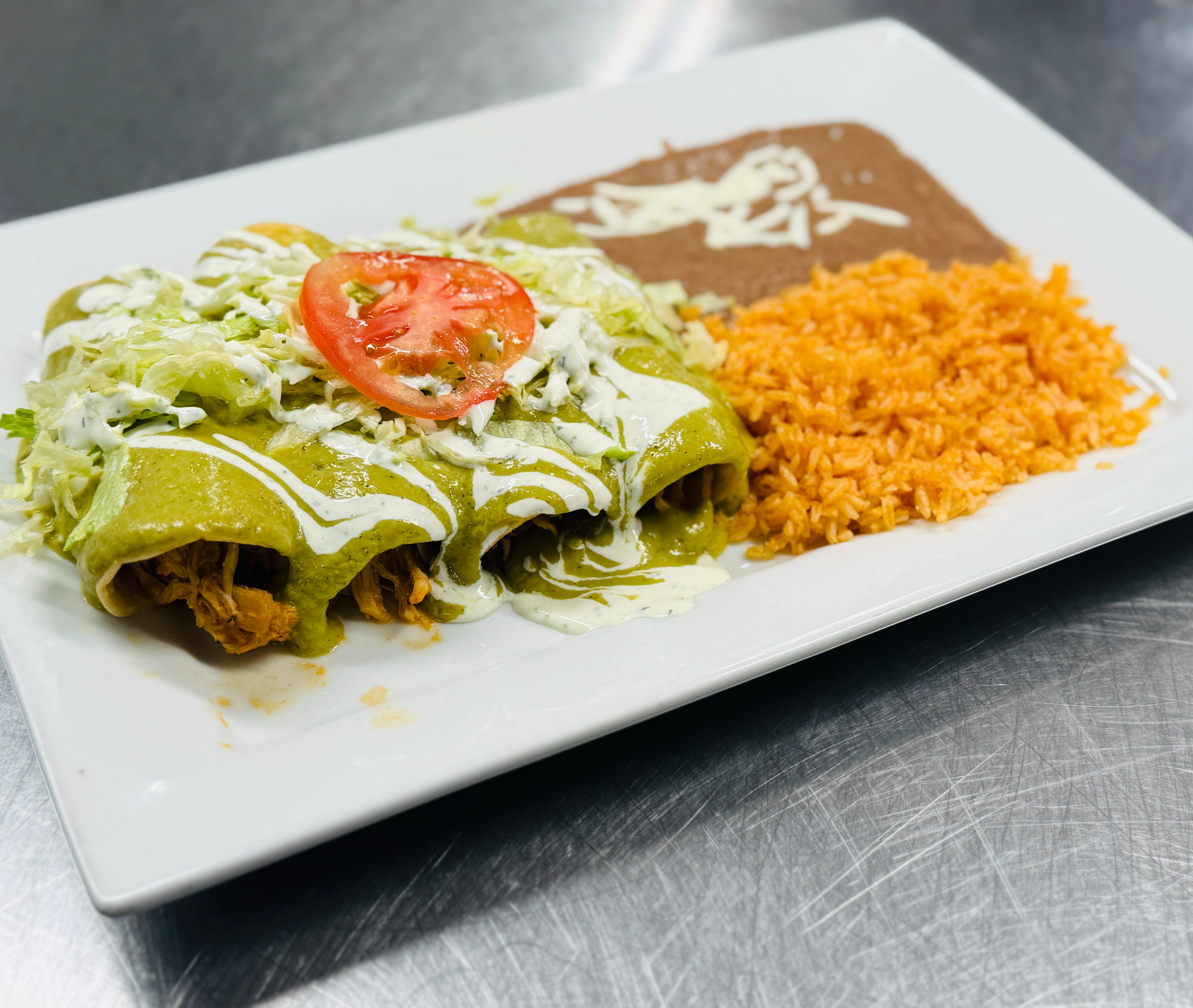 Verde Enchiladas.