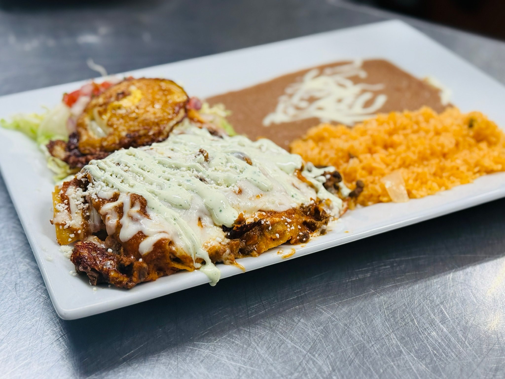 Traditional Chilaquiles.