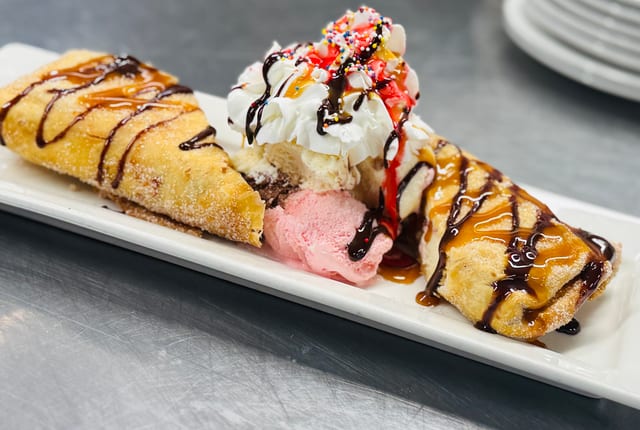 Fried Cheesecake Chimichanga.